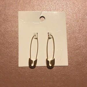 H&M safety pin earrings